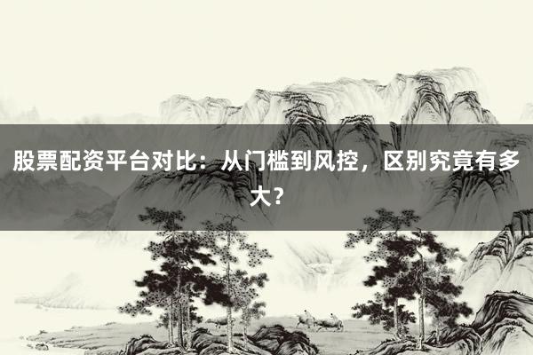 股票配资平台对比：从门槛到风控，区别究竟有多大？